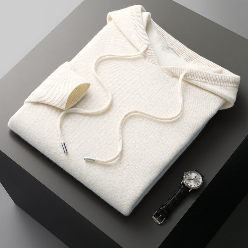 Felpa con cappuccio/maglione 100% cashmere