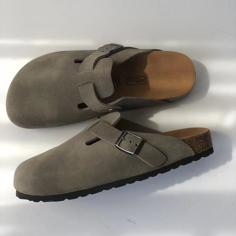 Eudoxia - Sandalias Boston Slipper Unisex de Piel Premium: Estilo y calidad en uno