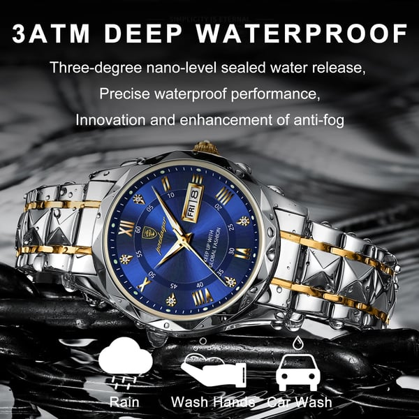 Waterdicht Luxe Herenhorloge van het Topmerk met Luminieuze Functie