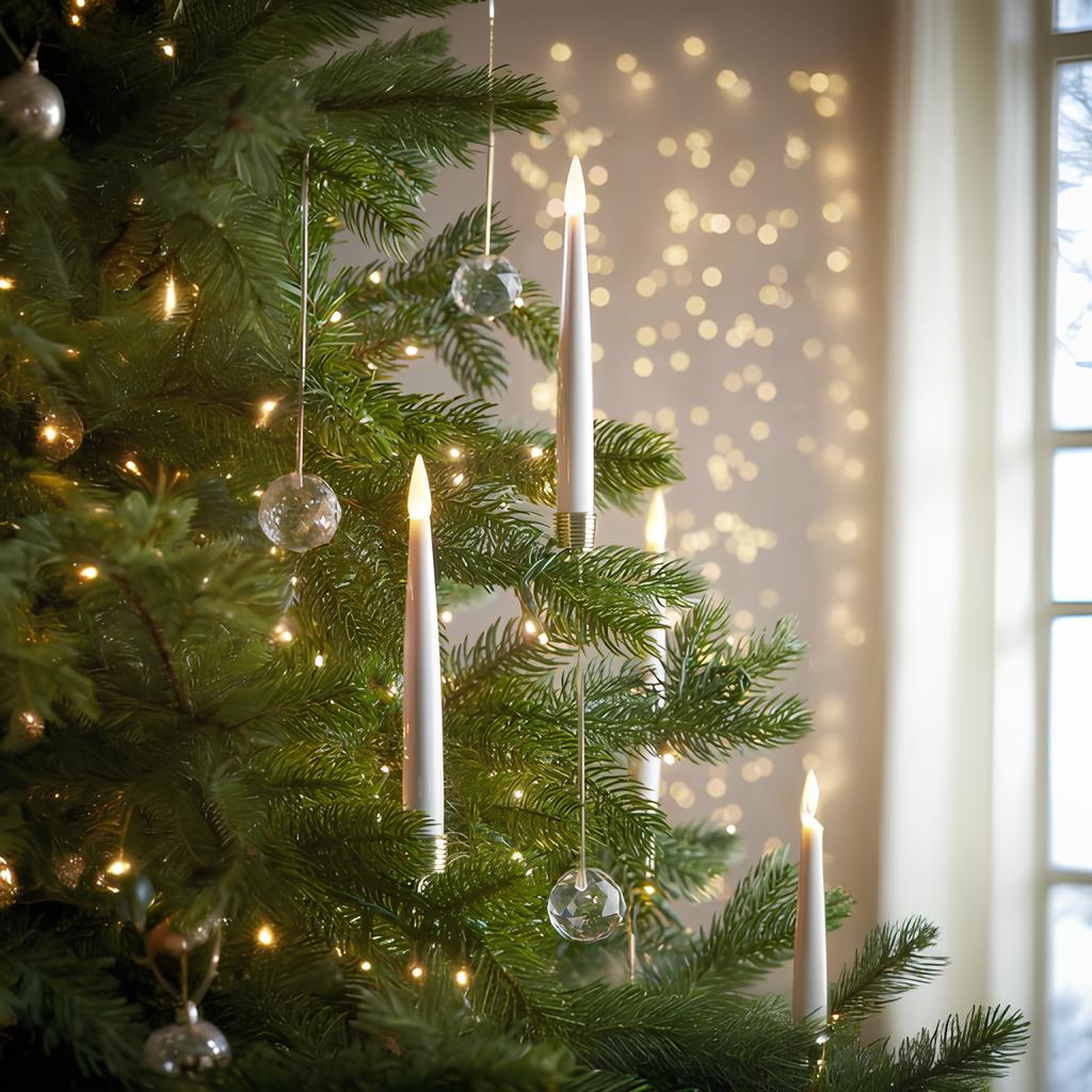 Flameless Christmas Tree Candles