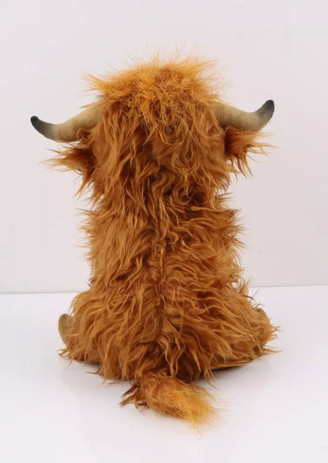 Peluche de vache des Highlands écossais