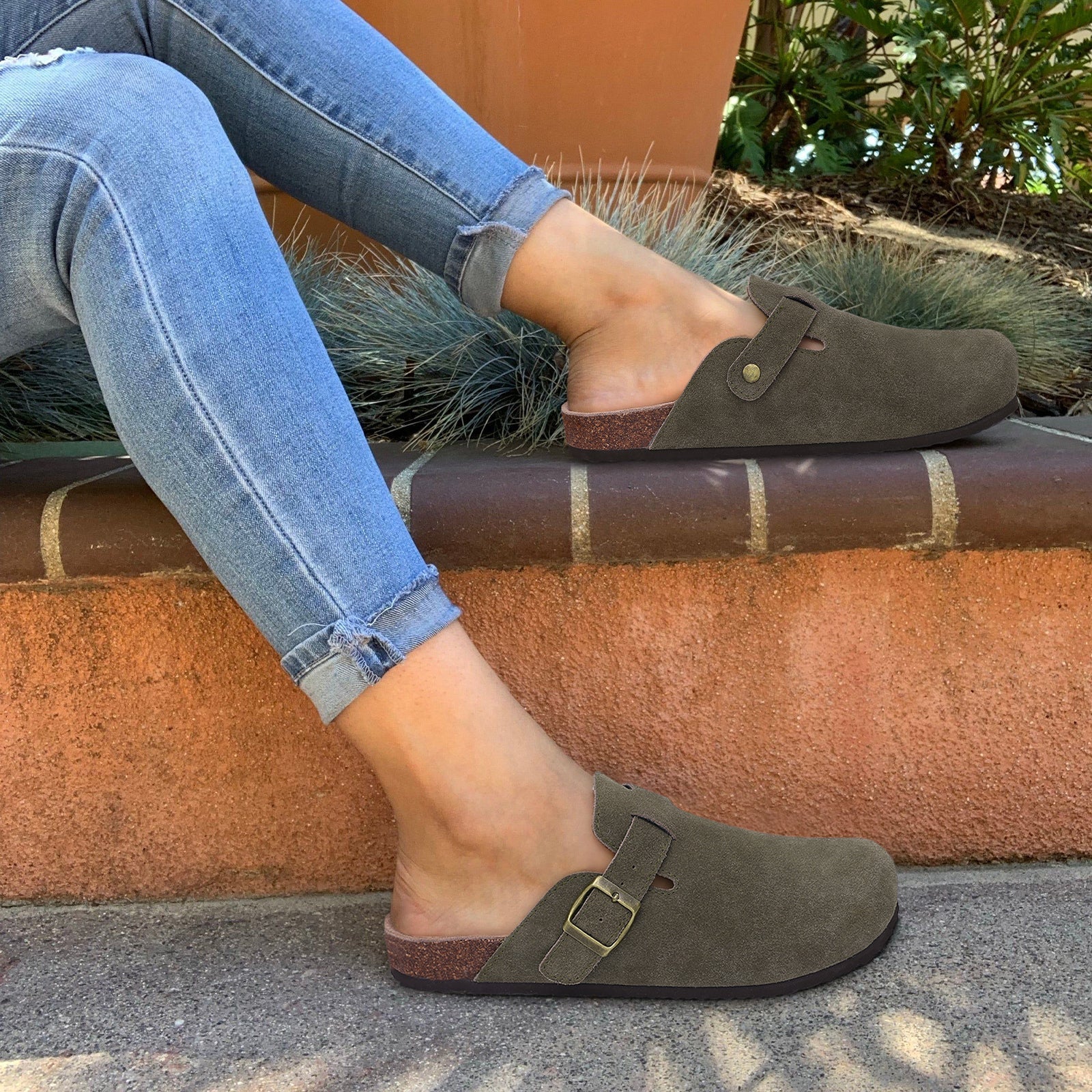 Eudoxia – Premium Unisex Leder Slipper Boston Sandalen: Stil und Qualität in einem