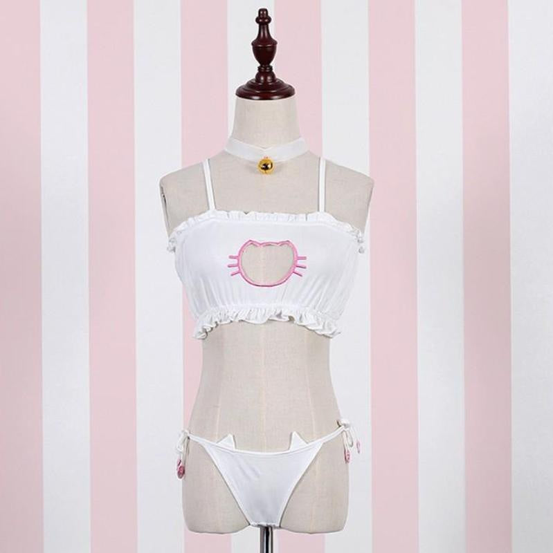 Ensemble complet de lingerie pour chat Cosplay