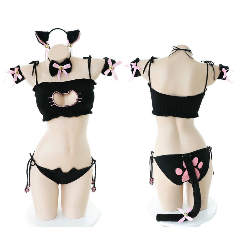 Ensemble complet de lingerie pour chat Cosplay