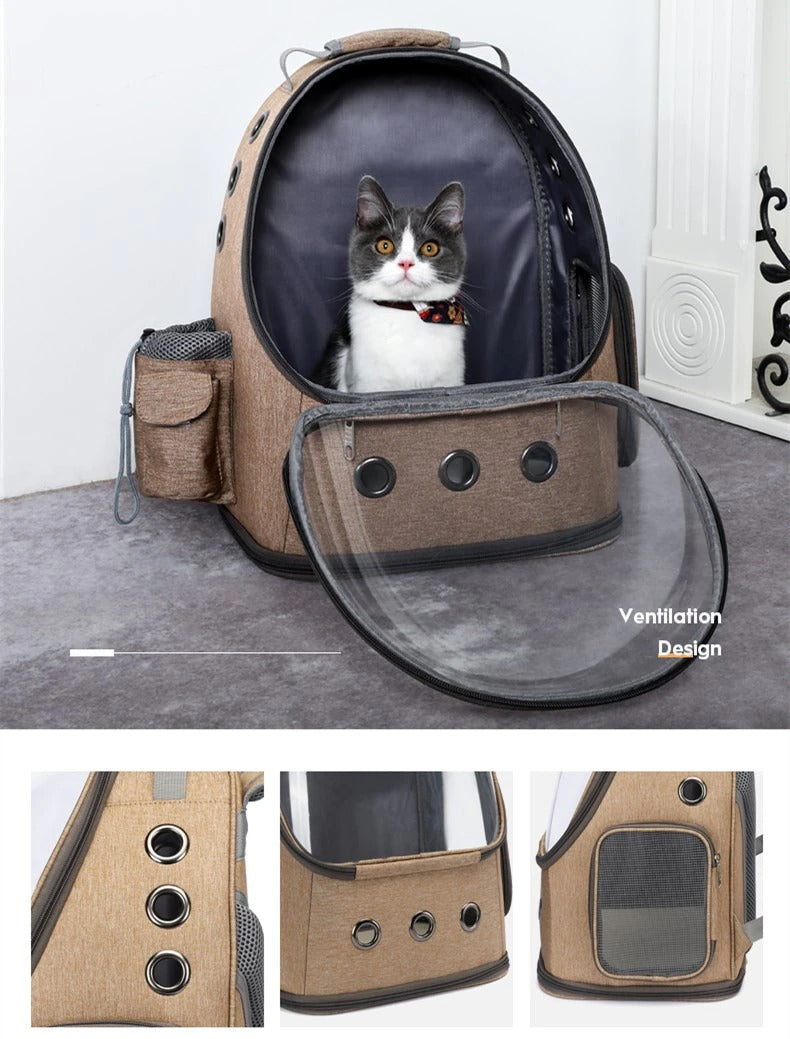 Sac à dos astronaute vaisseau spatial chat