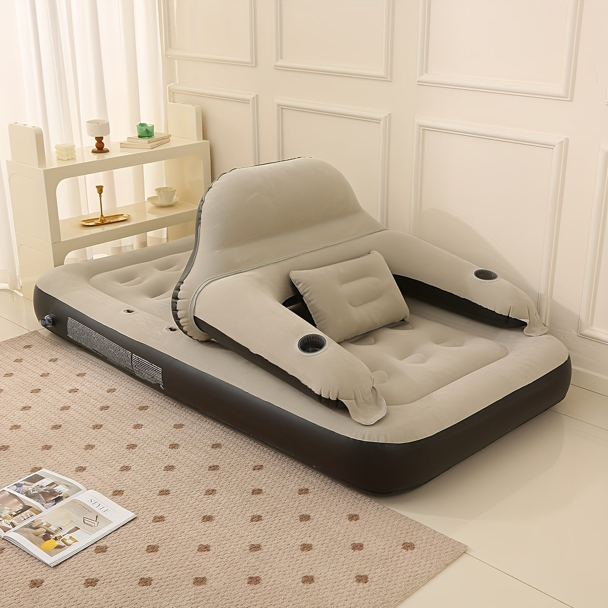 ComfortAir - Inflatable Mattress with Pump and Backrest for Optimal Comfort