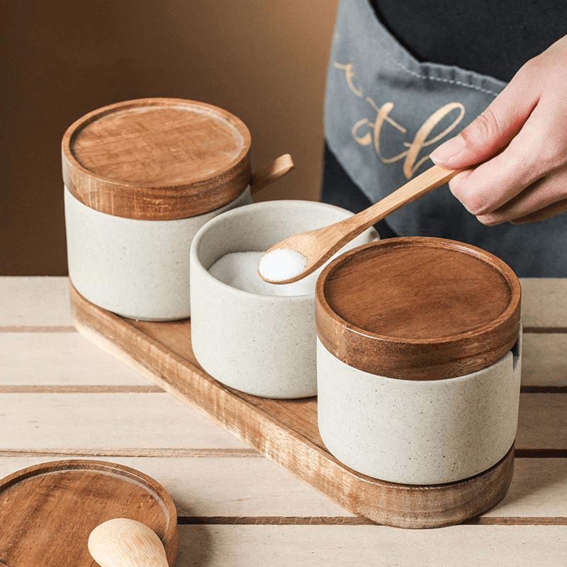 Ceramic Seasoning Jar Set