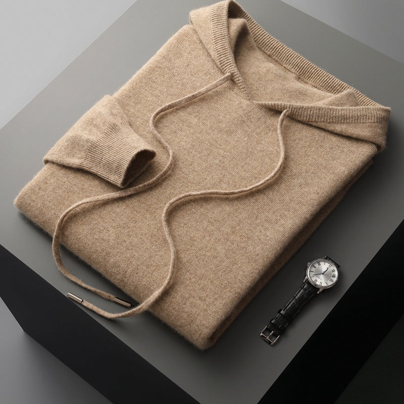 Felpa con cappuccio/maglione 100% cashmere