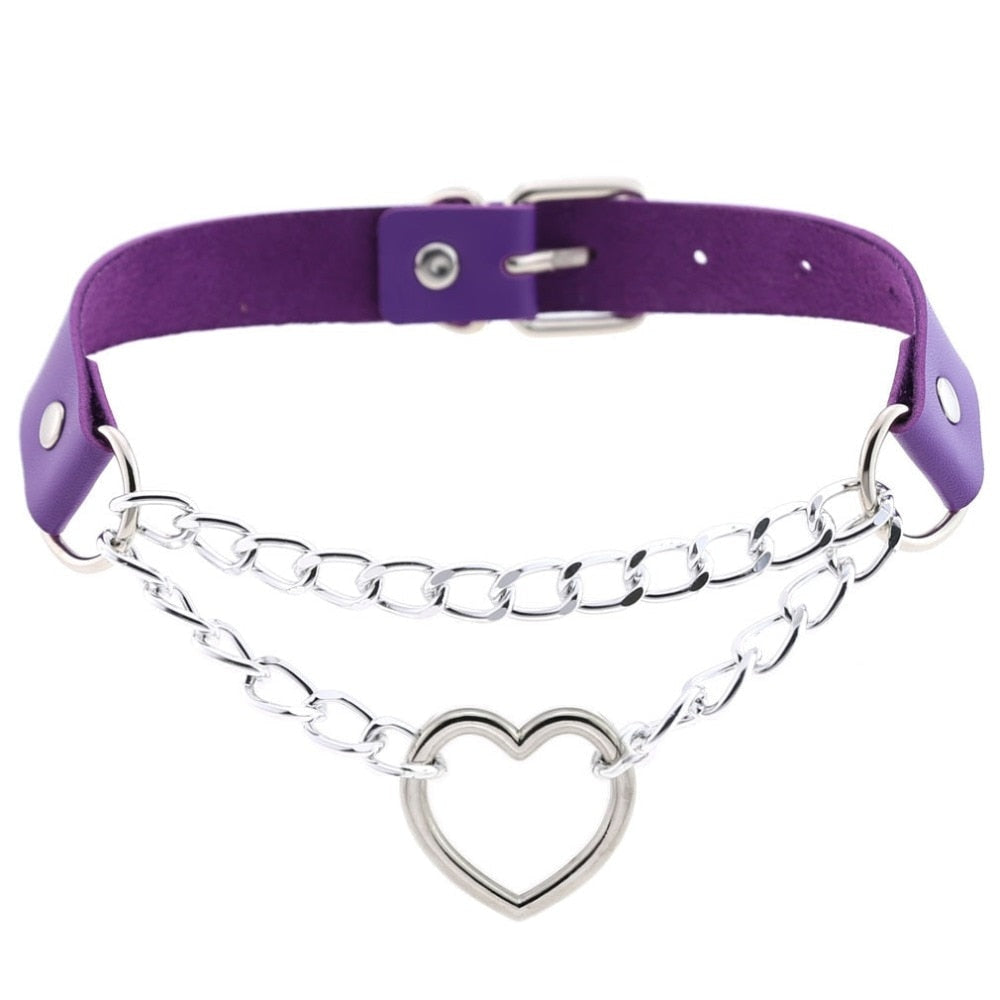 Chained Valentine Choker (15 Colors)