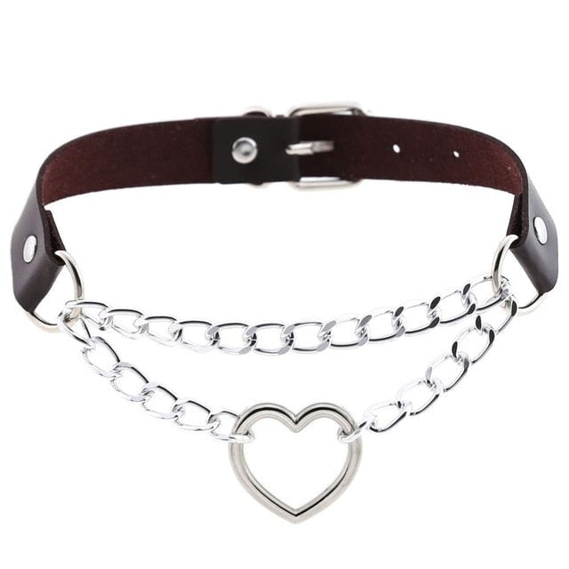 Chained Valentine Choker (15 Colors)