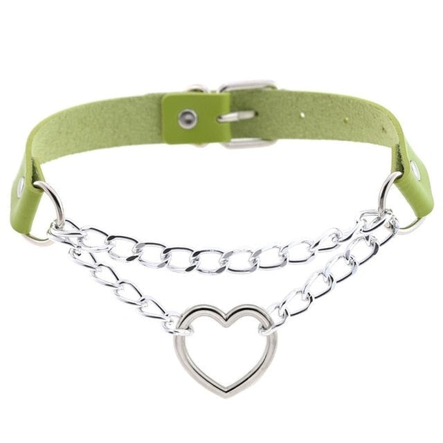 Chained Valentine Choker (15 Colors)