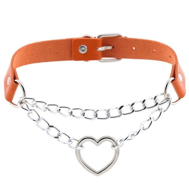 Chained Valentine Choker (15 Colors)