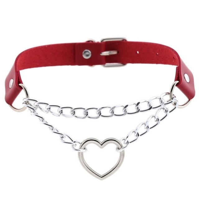 Chained Valentine Choker (15 Colors)