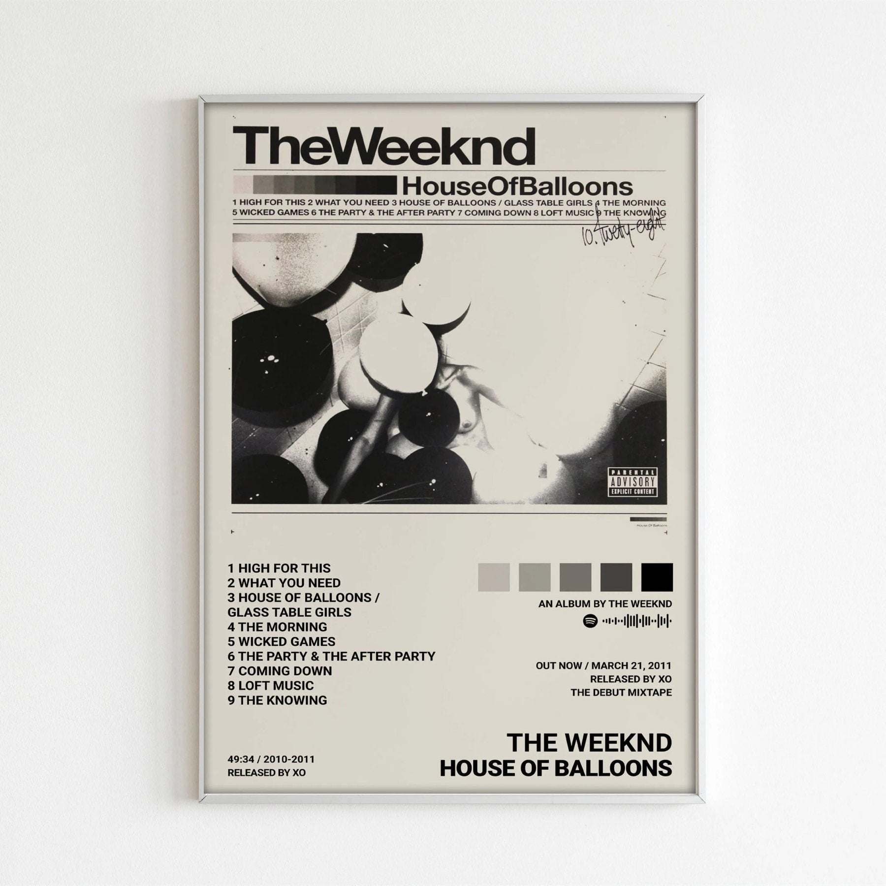 CHARTBREAKER COLLECTION: THE WEEKND | VÄGGKONST