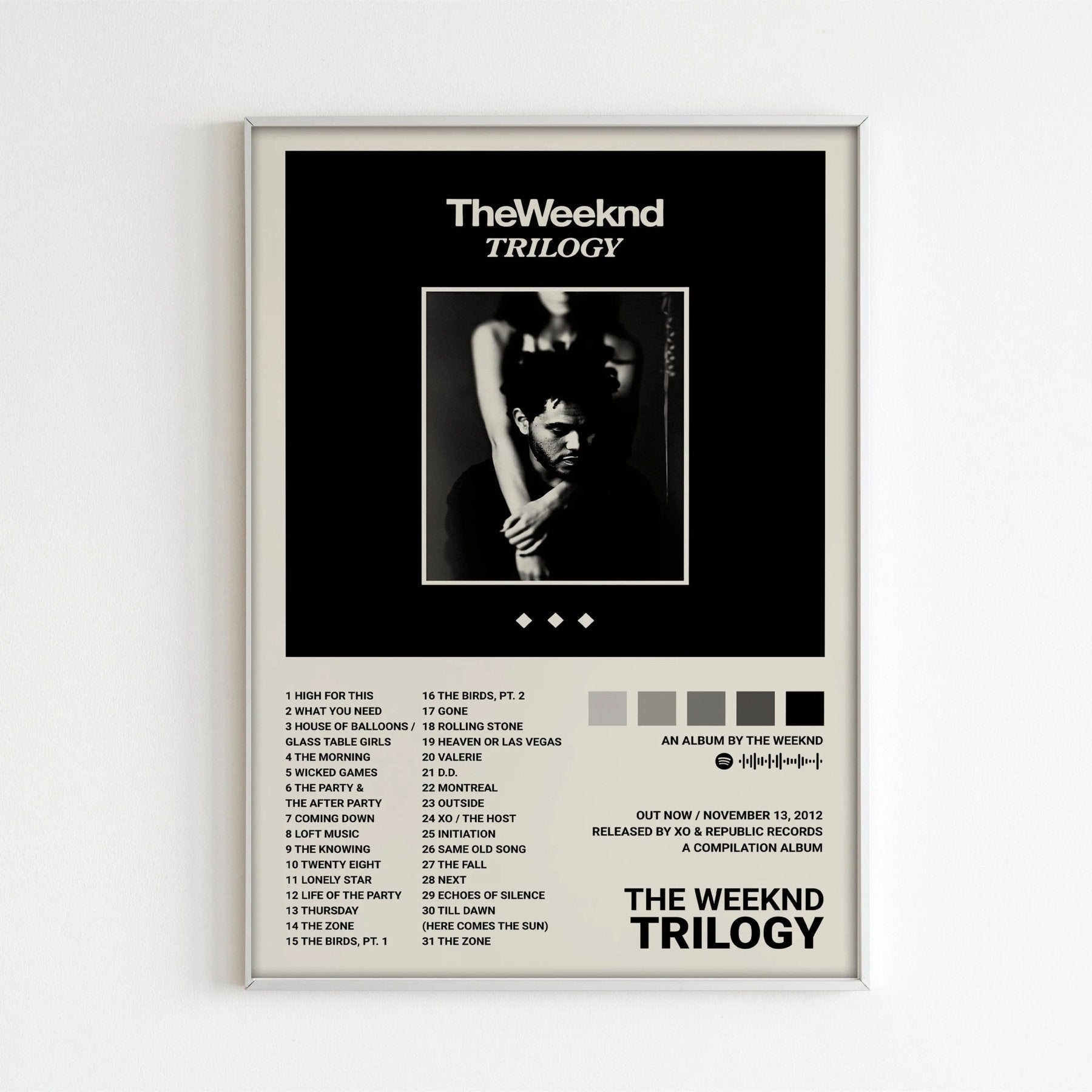 CHARTBREAKER COLLECTION: THE WEEKND | VÄGGKONST