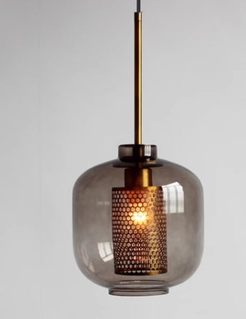 LumiSavane - Lampe à suspension élégante en verre