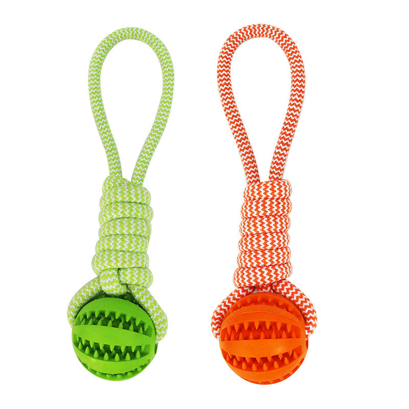 ChewRope Tug Ball: Dog Chew Toy med drag-of-War-rep