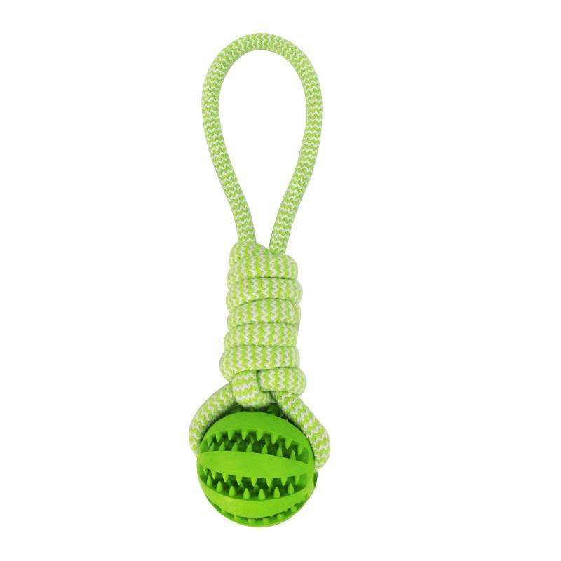 ChewRope Tug Ball: Dog Chew Toy med drag-of-War-rep