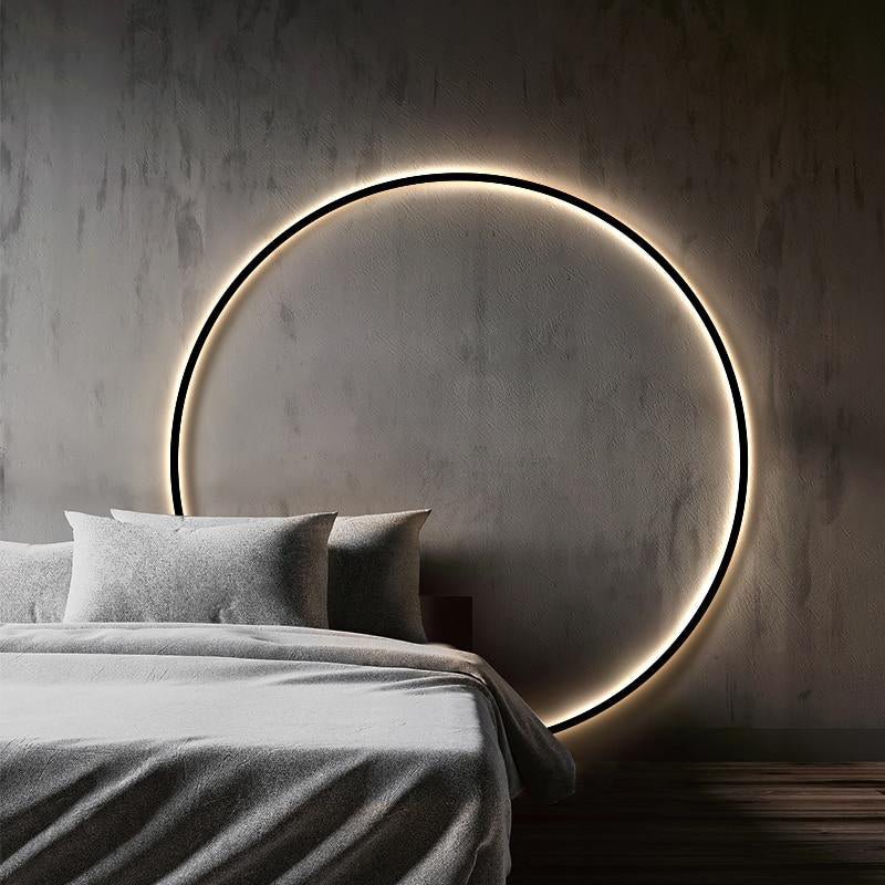 Moderne minimalistische ronde wandlamp