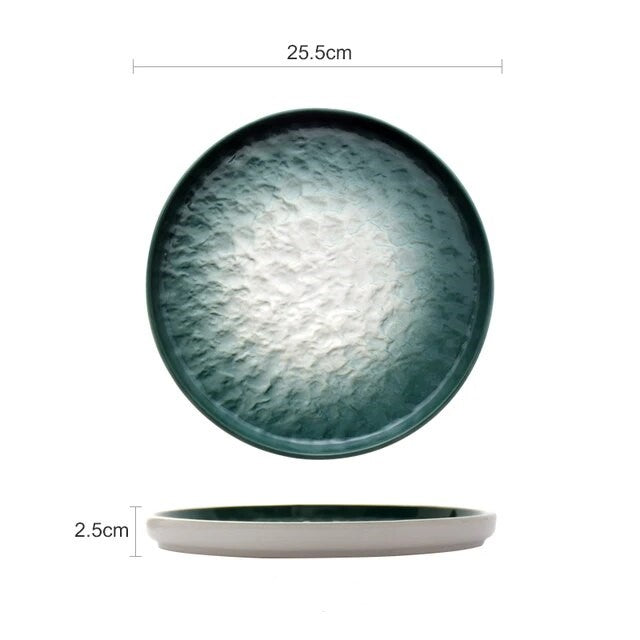 Elina Emerald Gradient Tableware Plate