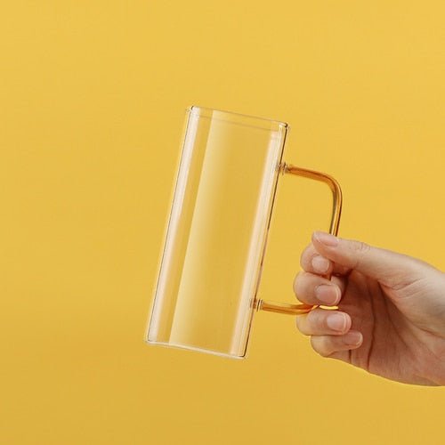 Clear Glass Square Mug