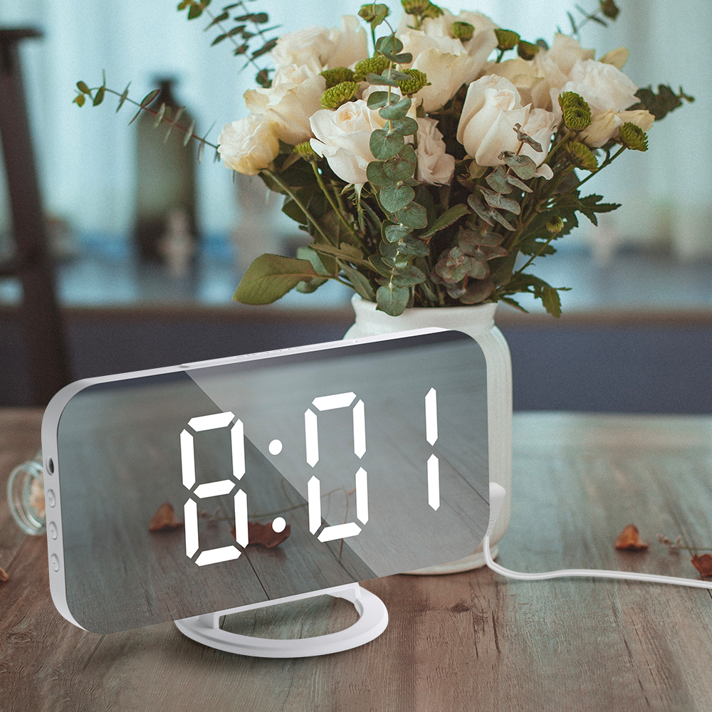 Orologio Alarm Digitale a LED Specchiato