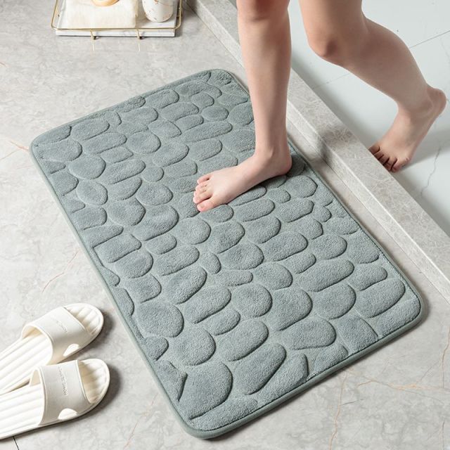 Tapis de salle de bain en pavés