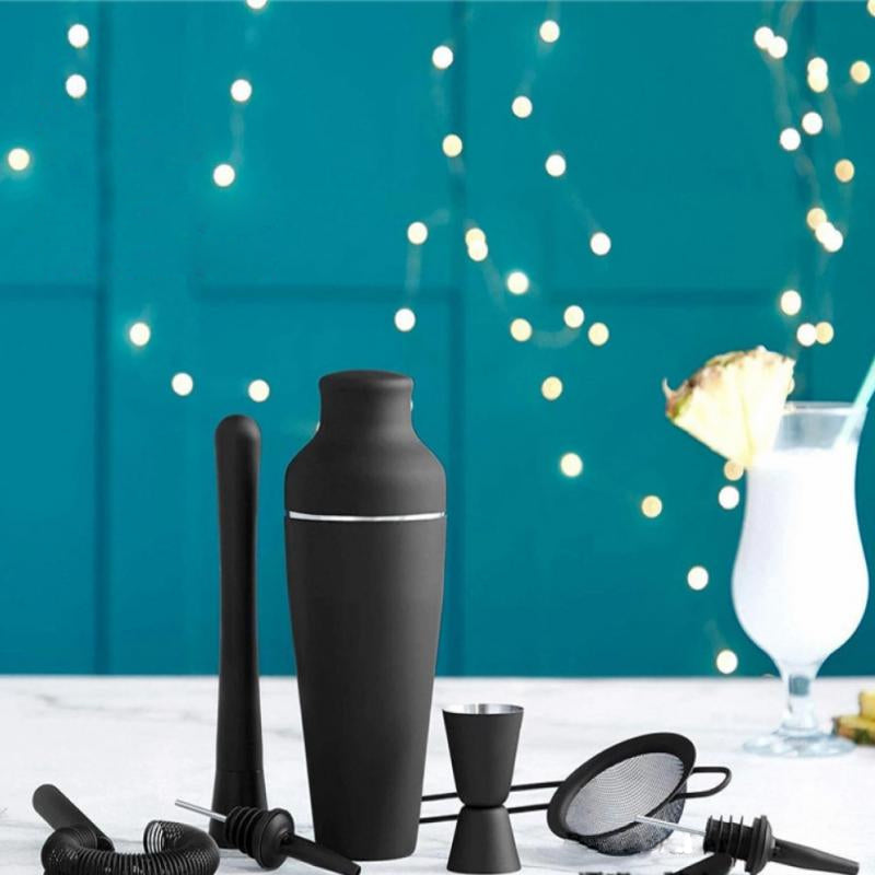 GhostMix – Set de shaker pentru cocktailuri Ghost Black Matte cu finisaj de lux