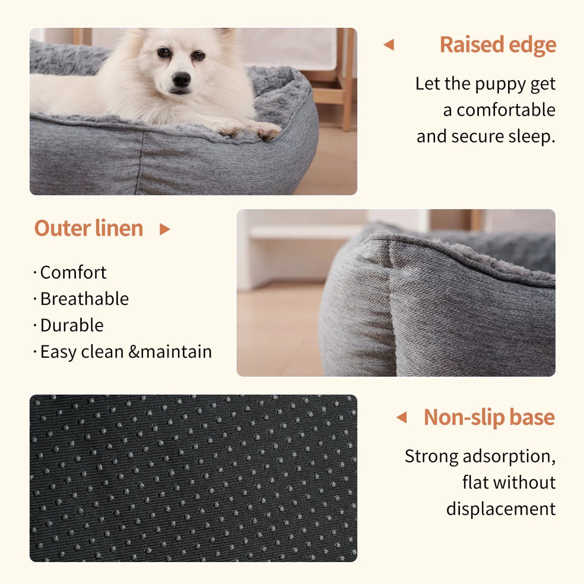 ComfyCloud™ | Lit orthopédique élégant pour chien