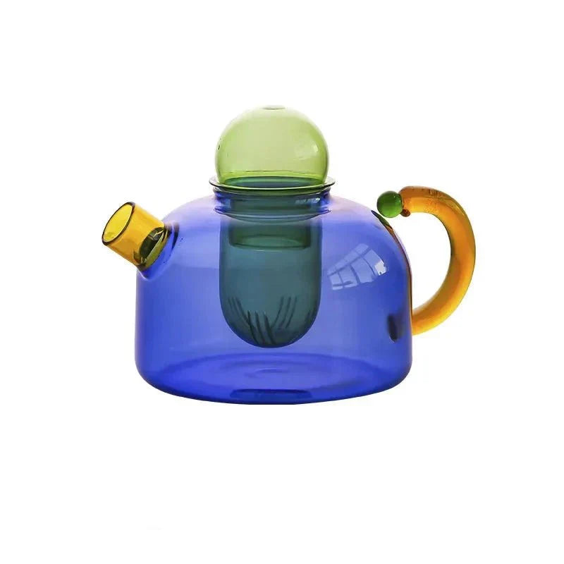 Contrasting Colour Translucent Kettle & Mug Set