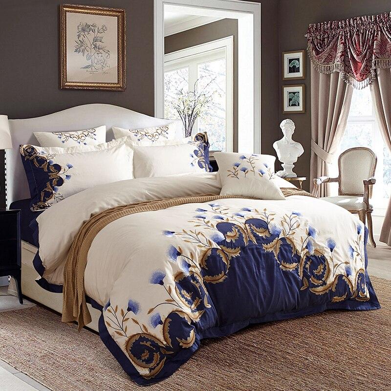 Cornflower Meadow Duvet Cover Set (Egyptian Cotton, 600 TC)