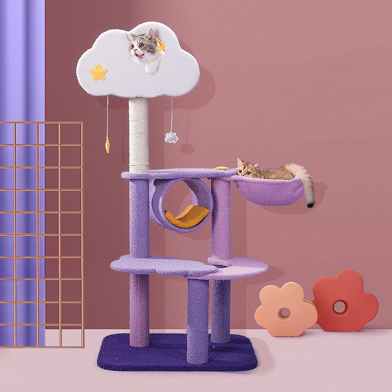 CosmicClimb Cat Tower Collection: Stor Multi-Level Scratch Station