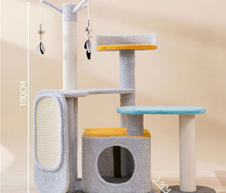 Collection CosmicClimb Cat Tower : Grande station à gratter à plusieurs niveaux