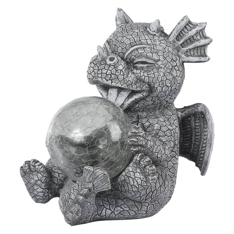 Hage statue - Draconis - Solar Lighting - Resin Dragon Statue lampe