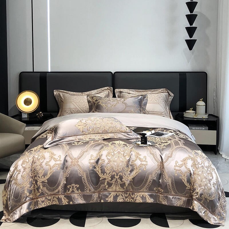 Damask Luxury 1000 TC Duvet Cover Set