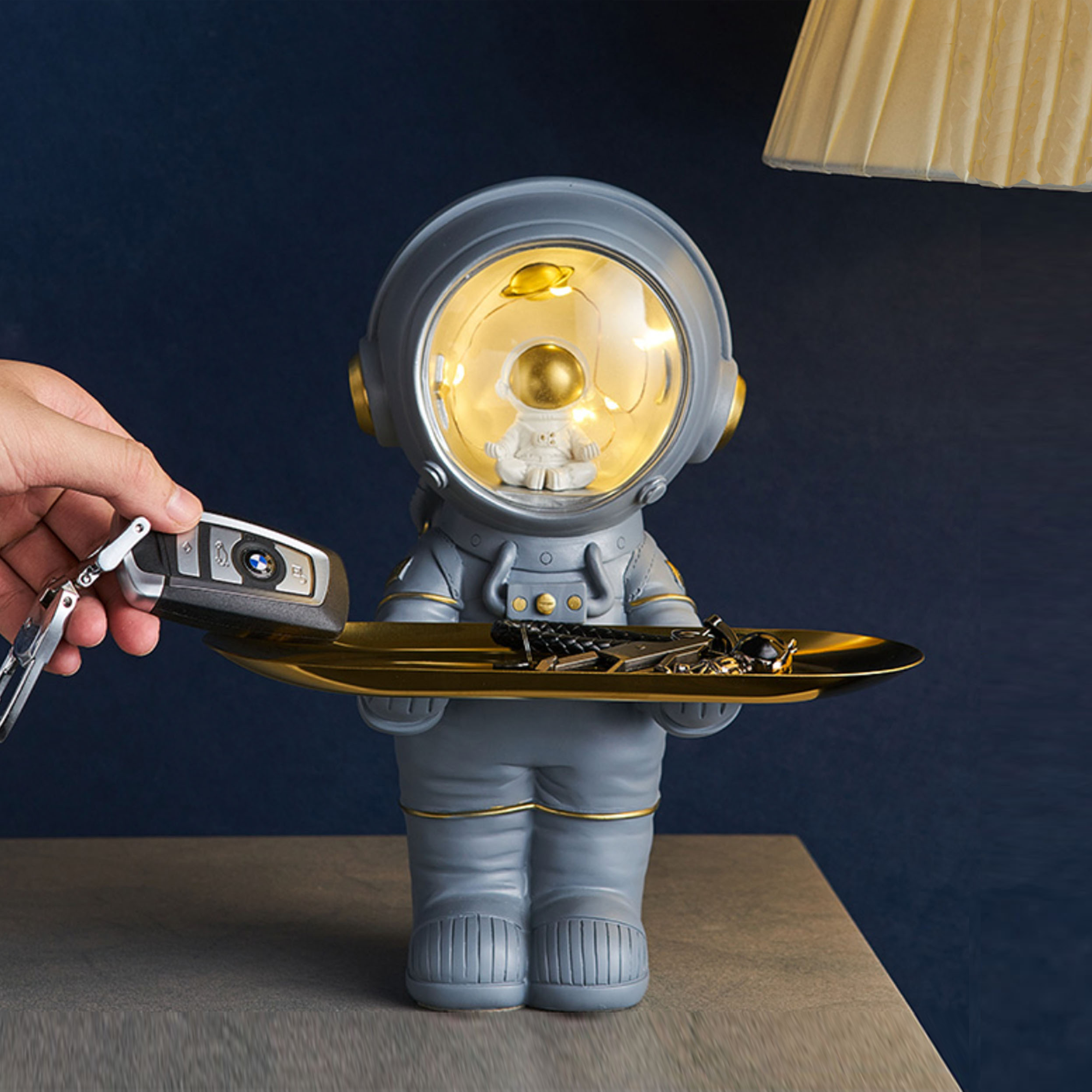 Astronautlampe - Spaceman Opbevaringsbakke - 2 farver