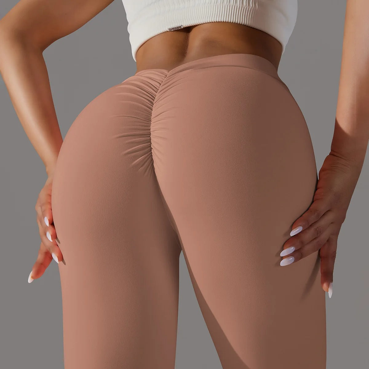 V-Back High Waisted Leggings