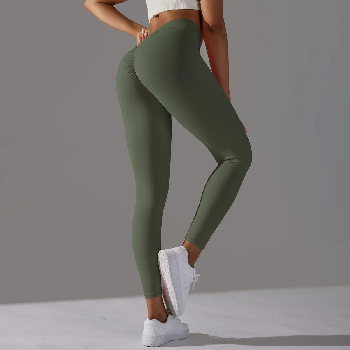 V-Back High Waisted Leggings