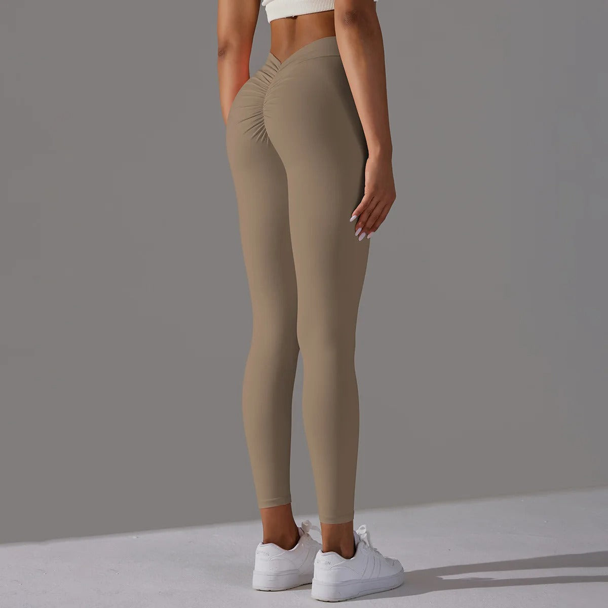 V-Back High Waisted Leggings