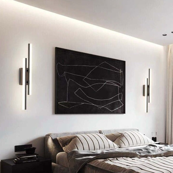 Lámpara de pared LED moderna - Luz larga con rayas