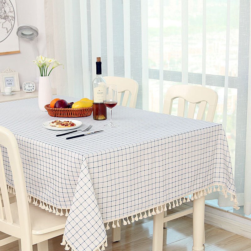 Linen Tassel Tablecloth