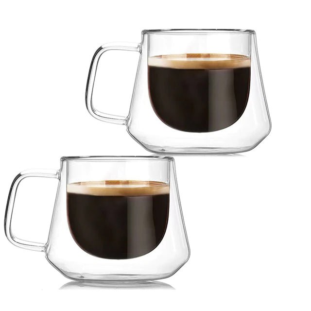 Dobbelt glas kaffekrus