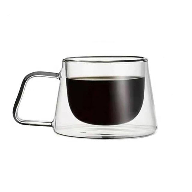 Dubbel glas kaffemugg