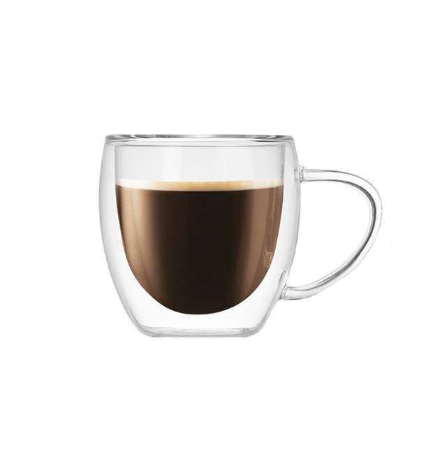 Dobbel glass te/kaffekopp