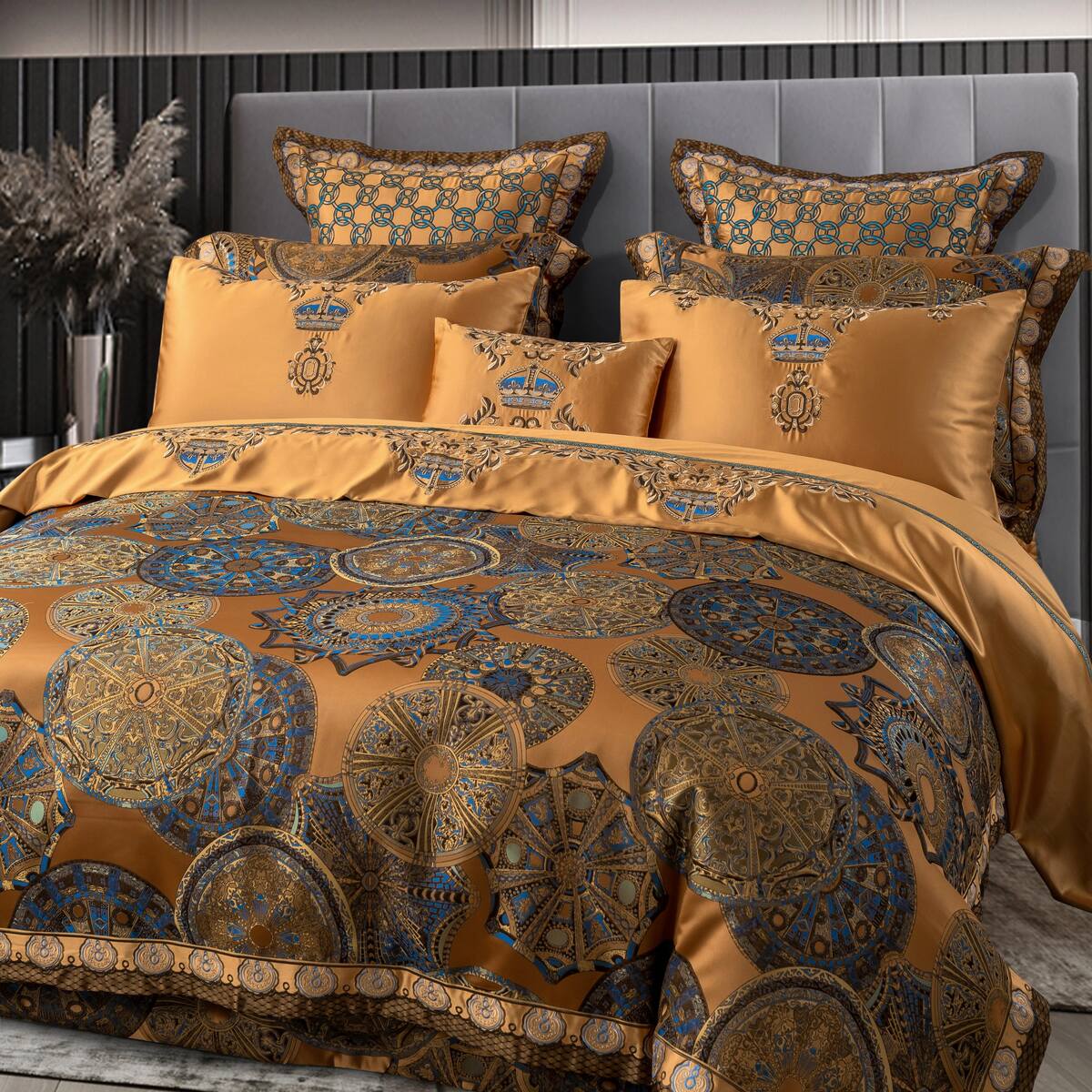 Khronom Luxury Satin Cotton Bedding Set