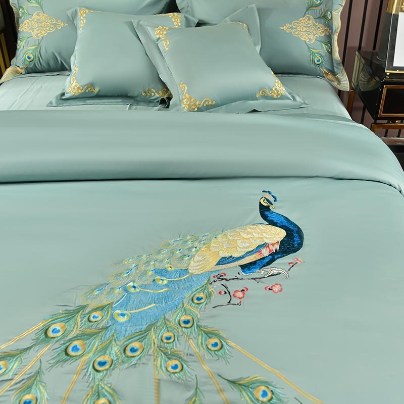 Pavalena Luxury Embroidery Egyptian Cotton Bedding Set