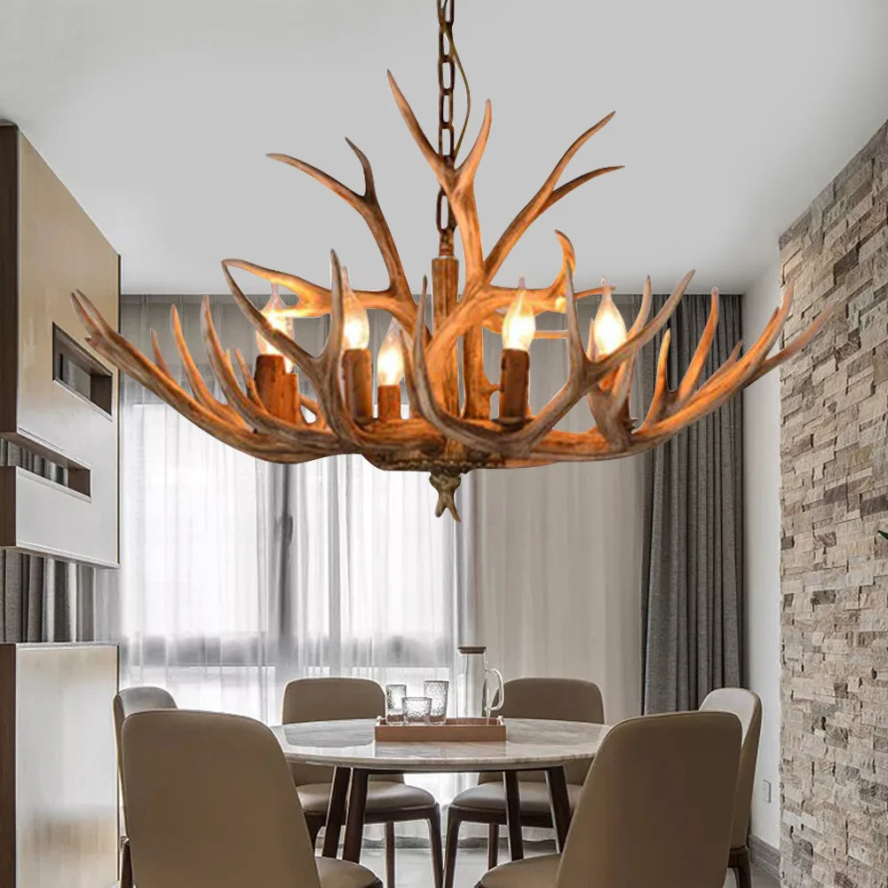 Woodland Antler Glow Chandelier