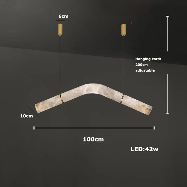 Lámpara de techo de mármol Jackson