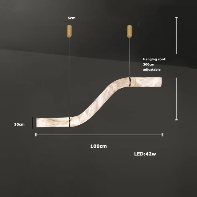 Lámpara de techo de mármol Jackson