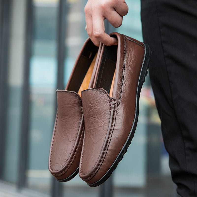 Brune loafers/sko i skinn - Luca